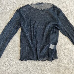 Brandy Melville Mesh Sparkly Shit - Size S